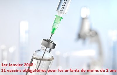 11 vaccins obligatoires depuis le 1er janvier 2018.
